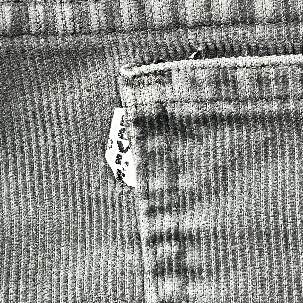 Levi's 519 Corduroy Pants Mens 31x33 Gray Vintage 80s White Tab Academia USA - Picture 4 of 10